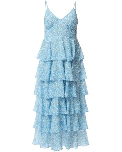 Pretty Lavish Women's Lissy Ruffle Midaxi Dress - Blue