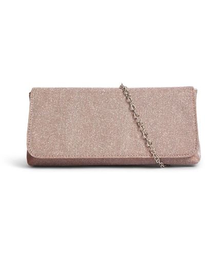 Anna Cecere Women's Glitter Flap Envelope Clutch - Pink