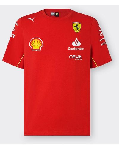 Ferrari Scuderia Team Replica T-shirt 2024 - Red