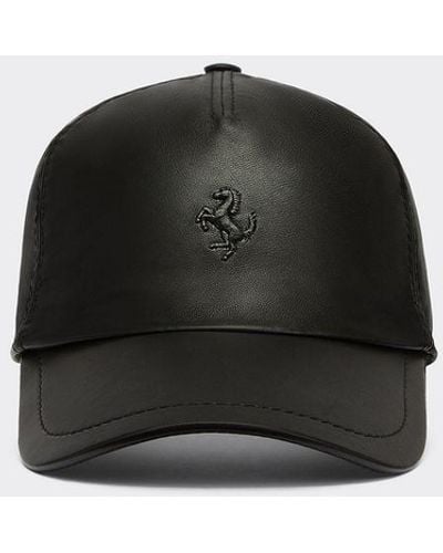 Ferrari Baseball Cap With Prancing Horse - Black