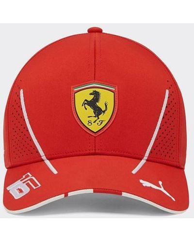 Ferrari Cappellino Leclerc Replica Team Scuderia 2024 - Rosso