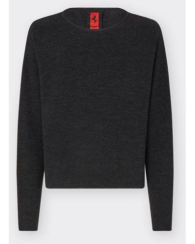 Ferrari Wool Silk And Cashmere Sweater - Black
