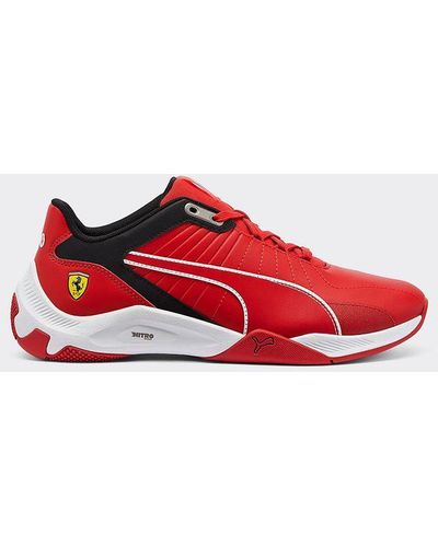 Ferrari Chaussures Puma Pour Scuderia Kart Cat Nitro - Rouge