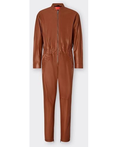 Ferrari Leather Suit/m - Brown
