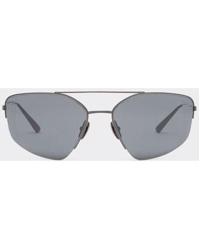 Ferrari Sunglasses In Black Titanium With Gray Polarized Lenses