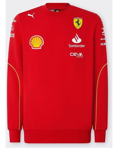Ferrari Sudadera Replica Team Scuderia 2024 - Rojo
