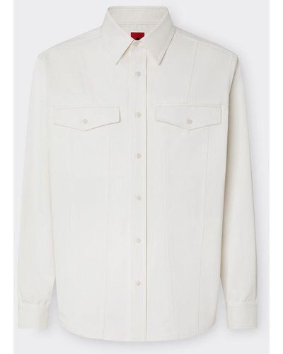 Ferrari Cotton Drill Jacket - White