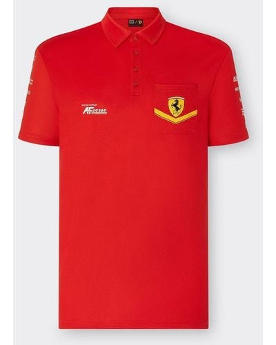 Ferrari Hypercar Poloshirt - Sonderedition Le Mans - Rot