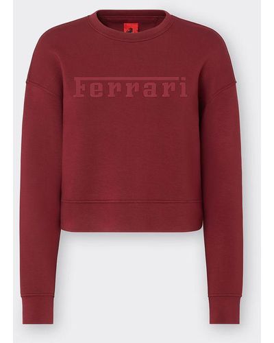 Ferrari Top With Large Contrasting Lettering - Red