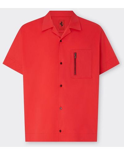 Ferrari Short Sleeve Cotton Shirt - Red