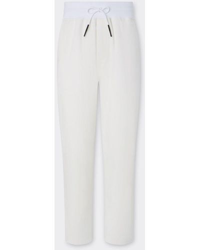 Ferrari Cotton Drill Sweatpants - White