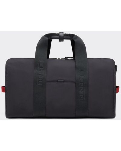 Ferrari Nylon Duffle Bag With Logo Ribbon - Black