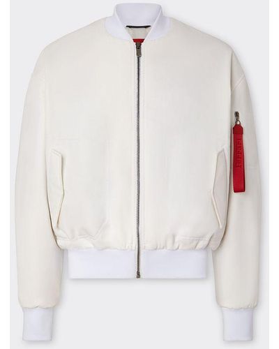 Ferrari Cotton Bomber Jacket - White