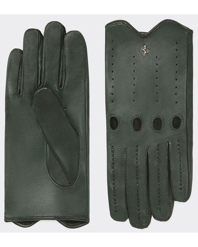 Ferrari Nappa Leather Driving Gloves - Green