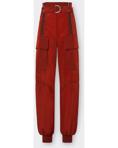 Ferrari Nylon Cargo Pants - Red