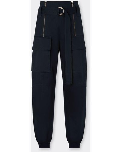 Ferrari Organic Cotton Cargo Pants - Blue