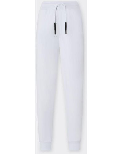 Ferrari Pantalone Jogger In Cotone - Bianco