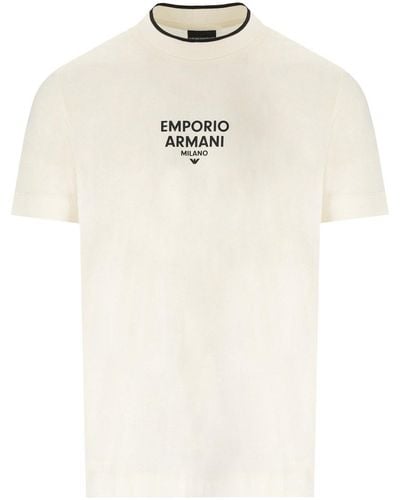 Emporio Armani Ea Milano Vanilla T-shirt - White