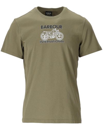Barbour International lens tee t-shirt - Grün