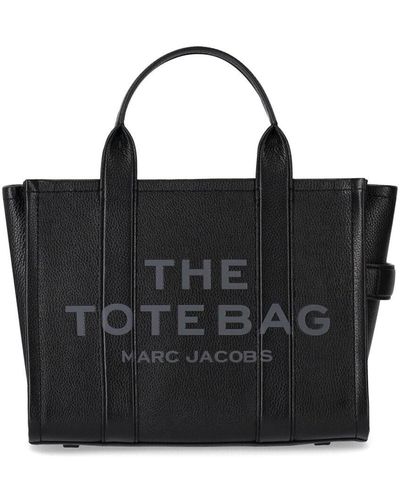 Marc Jacobs The Leather Medium Tote Handtas - Zwart