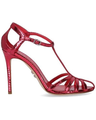 Sergio Levantesi Rita Strawberry Heeled Sandal - Red