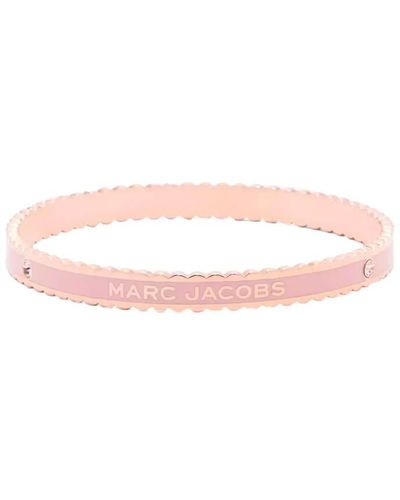 Marc Jacobs The medallion scalloped gold armband - Pink