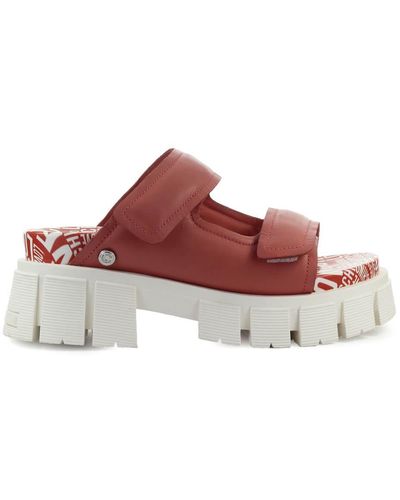 Platte sandalen voor dames in het Rood | Lyst NL