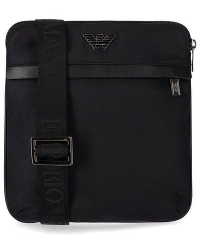 Emporio Armani Nylon Crossbody Bag - Black
