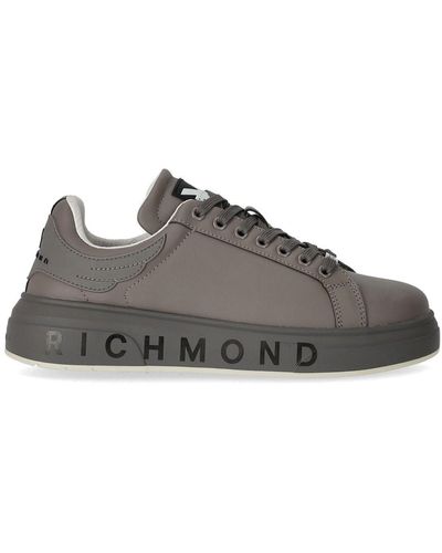 John Richmond Sneaker con logo grigia - Marrone