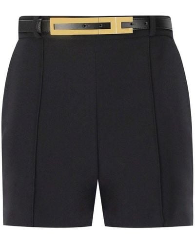 Elisabetta Franchi Shorts con cintura neri - Nero