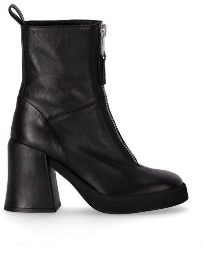 Strategia Nature Heeled Ankle Boot - Black