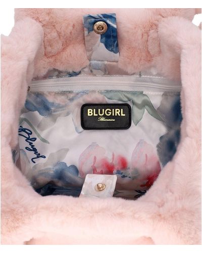 Blugirl Blumarine Shoppertasche aus kunstpelz - Pink