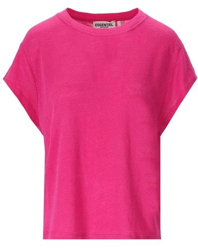 Essentiel Antwerp Duplicar fuchsia t-shirt - Pink