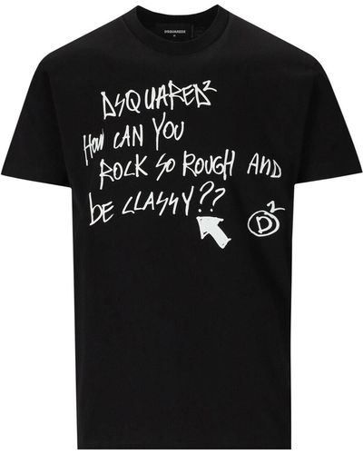 DSquared² T-shirt imprimé cool fit - Noir