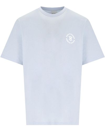 Daily Paper T-shirt circle azzurra - Bianco