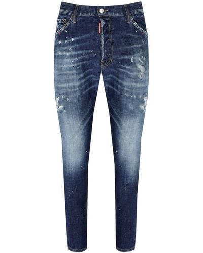 DSquared² Relax Long Crotch Jeans - Blauw