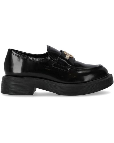 Love Moschino Black Loafer With Logo