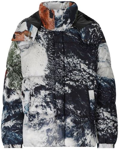 DIESEL W-rolfys-fd-print Multicolored Hooded Padded Jacket