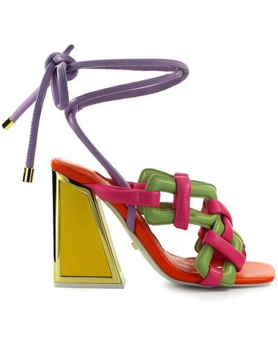 Kat Maconie Monira Kicker Heeled Sandal - Multicolour