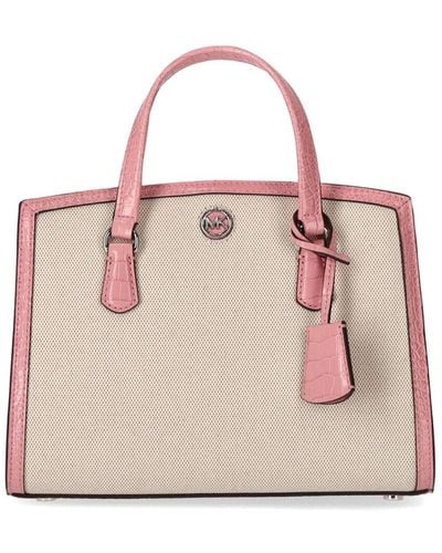 Michael Kors Chantal Canvas Handbag - Pink
