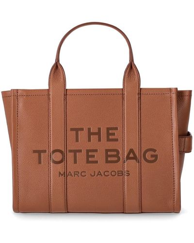 Marc Jacobs Sac à main the leather medium tote marron