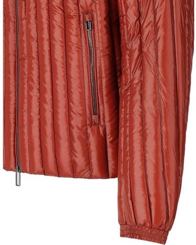 Emporio Armani Abrigo acolchado con capucha óxido - Rojo