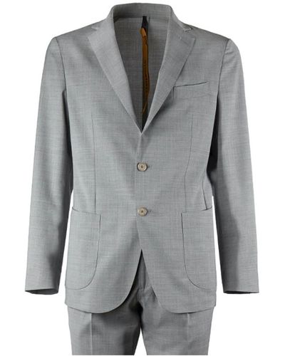 Santaniello Il VIAGGIATORE Single-breasted Suit Jacket - Grey