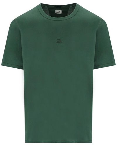 C.P. Company Light Jersey 70/2 T-shirt - Groen