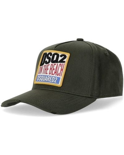 DSquared² Cappello da baseball tropical militare - Verde