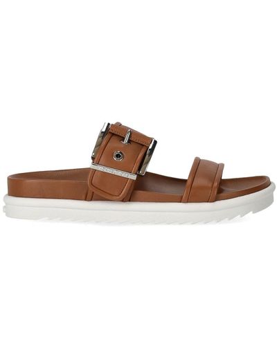 Michael Kors Colby Light Brown Slide