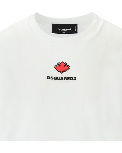 DSquared² Icon game lover easy weiss t-shirt - Weiß