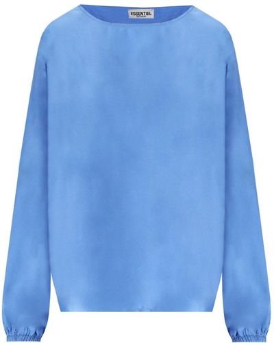 Essentiel Antwerp Flagrant hellblaue bluse