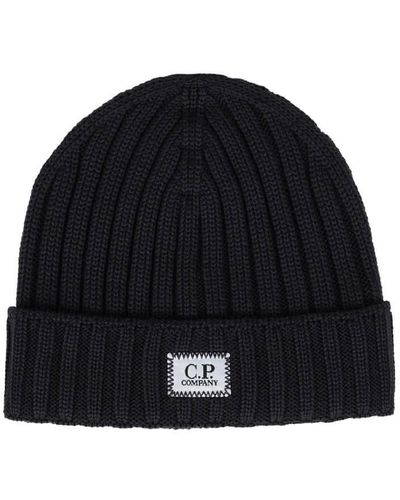 C.P. Company E mütze mit logo - Schwarz