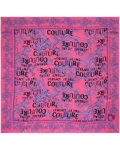 Versace Jeans Couture Logo couture fuchsia halstuch - Pink